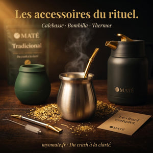 Accessoires Maté OMATÉ — Calebasse, Bombilla & Thermos