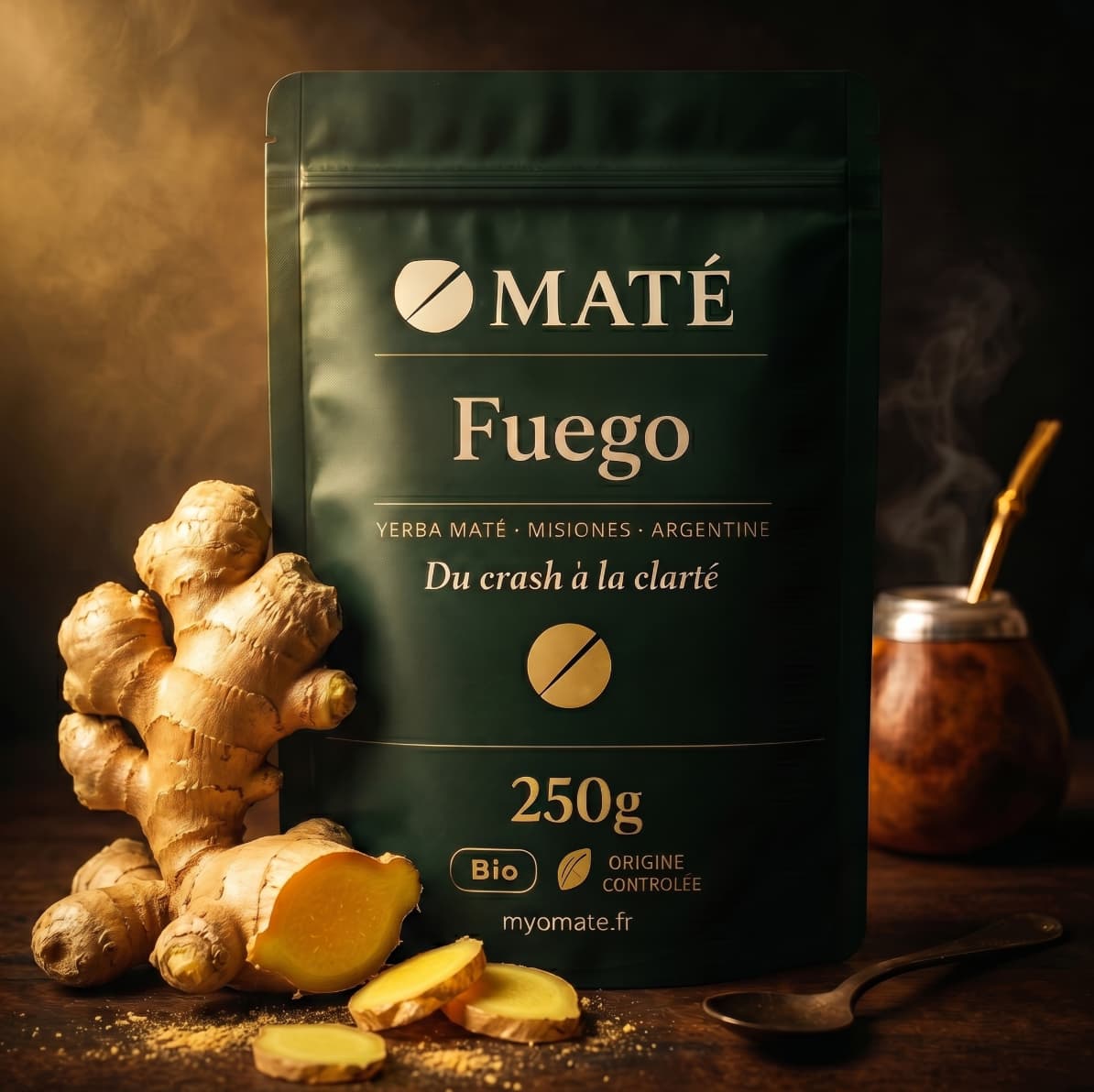 OMATÉ Fuego — Yerba Maté au Gingembre